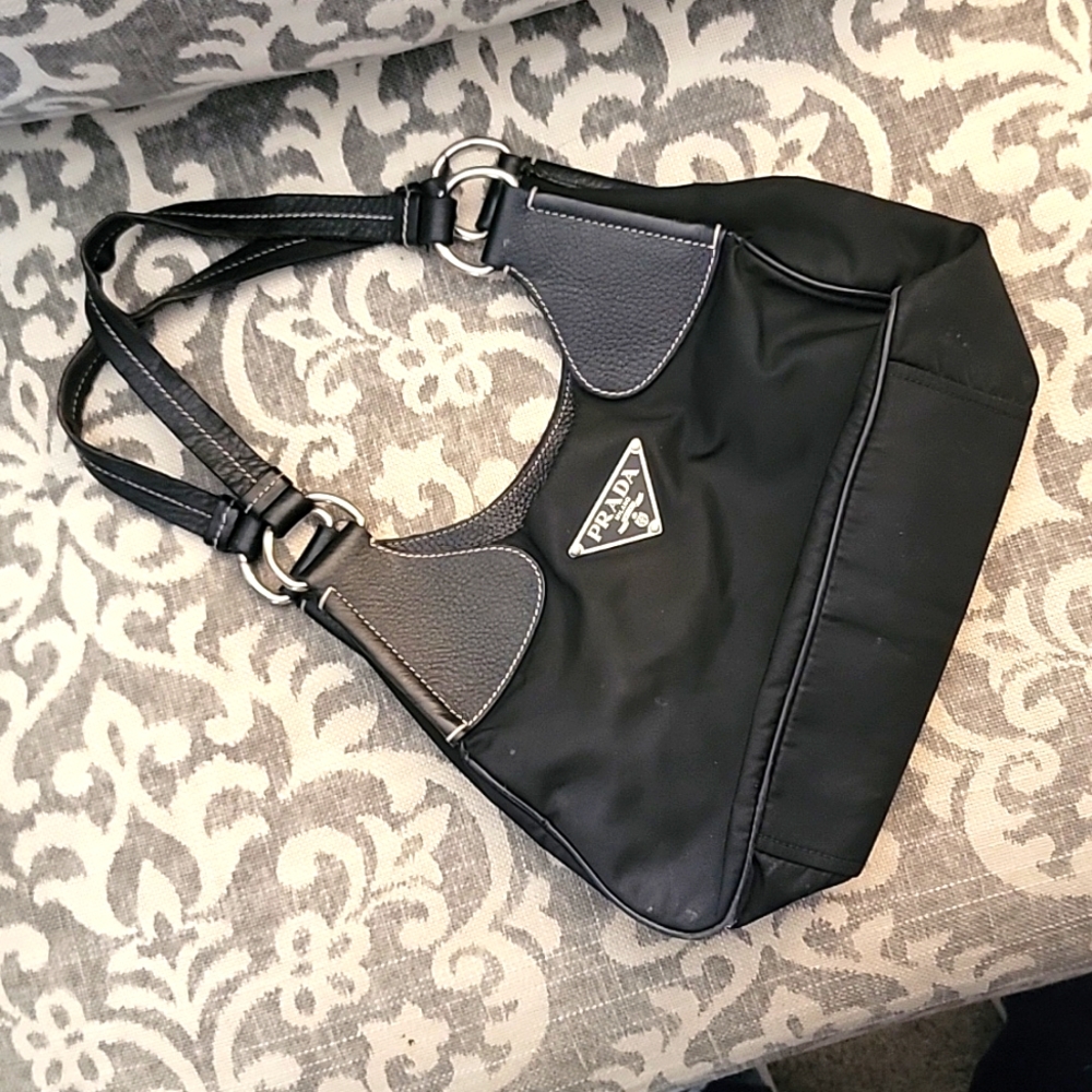 Prada Tessuto Hamal Small Shoulder Handbag